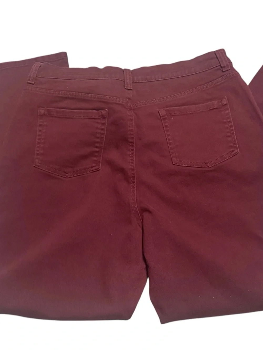 Gloria Vanderbilt Maroon Straight Leg High Rise Classic Chic Pants 16 - Picture 6 of 6